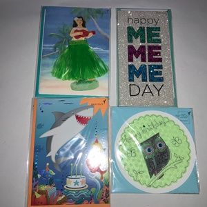 4 Papyrus Birthday Cards new sealed